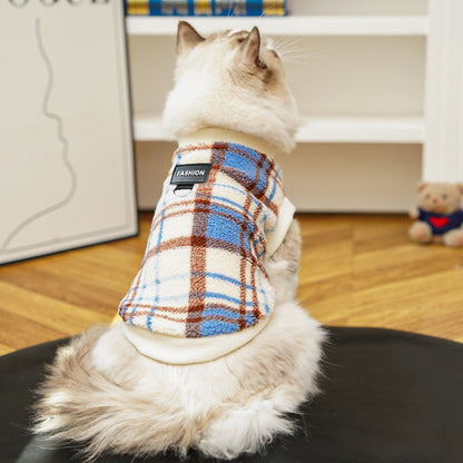 Cozy Plaid Fleece Pet Vest