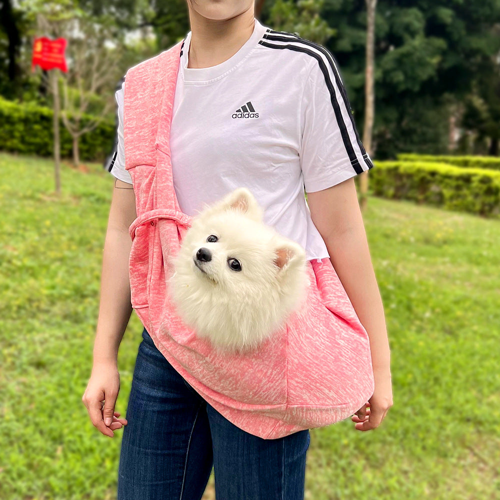 Warm Fall/Winter Pet Sling Carrier - Crossbody Travel Bag for Small Dogs & Cats