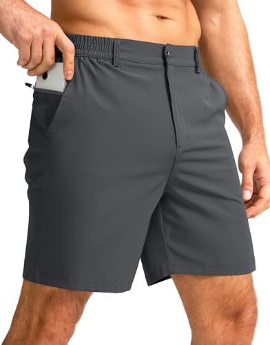 Men's 7" Stretch Golf Casual Shorts 3 Pockets Quick Dry