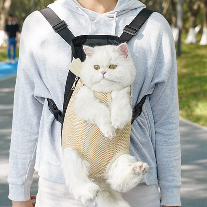 Pet Comfort Carrier Backpack- Adjustable Hands-Free Travel Bag for Cats & Dogs