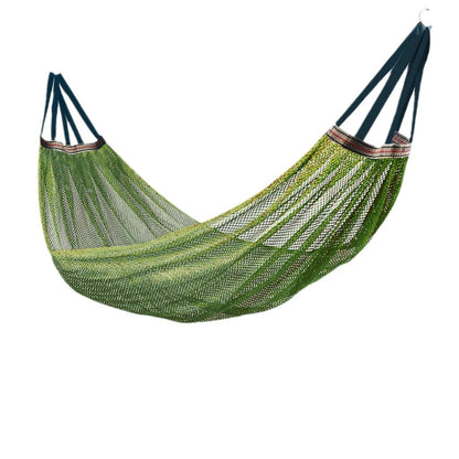 Breathable Nylon Mesh Hammock - Portable Outdoor Camping Hammock with Tree Straps