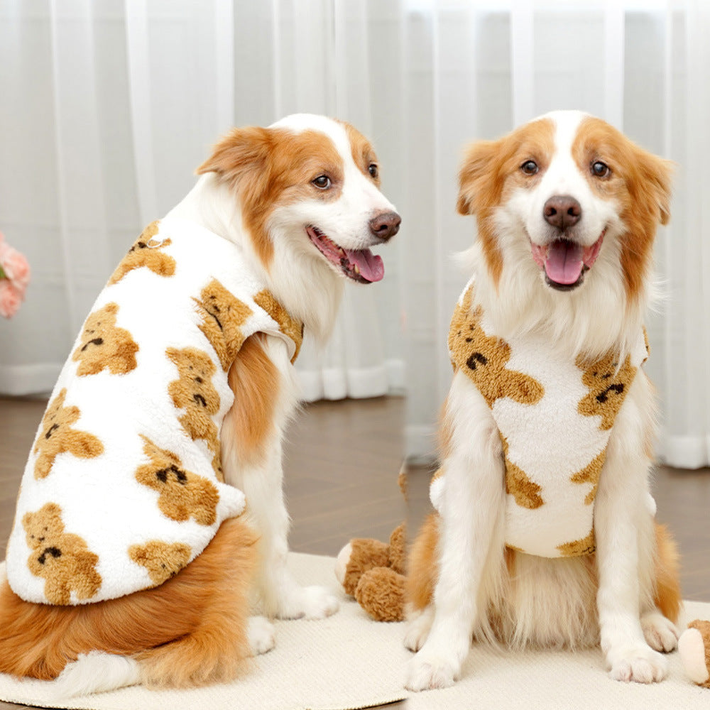 Cute Bear Series Pet Soft Warm Clothing - Small/Medium/Large Dog Outfit