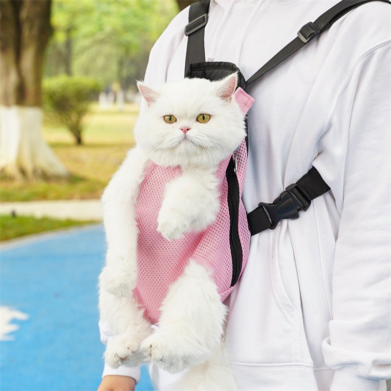 Pet Comfort Carrier Backpack- Adjustable Hands-Free Travel Bag for Cats & Dogs