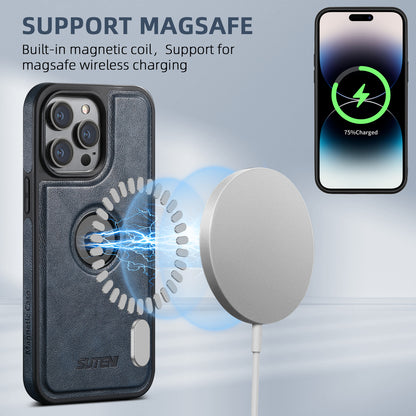 Suitable for iPhone 12/13/14/15/16 Series 2-in-1 MagSafe Magnetic Wireless Charging Card Holder Mobile Phone Case