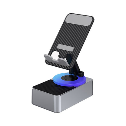 3-in-1 Foldable Phone Stand with Bluetooth Speaker & Built-in Power Bank