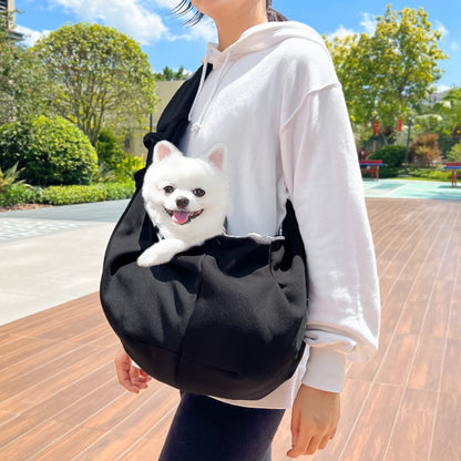 Warm Fall/Winter Pet Sling Carrier - Crossbody Travel Bag for Small Dogs & Cats