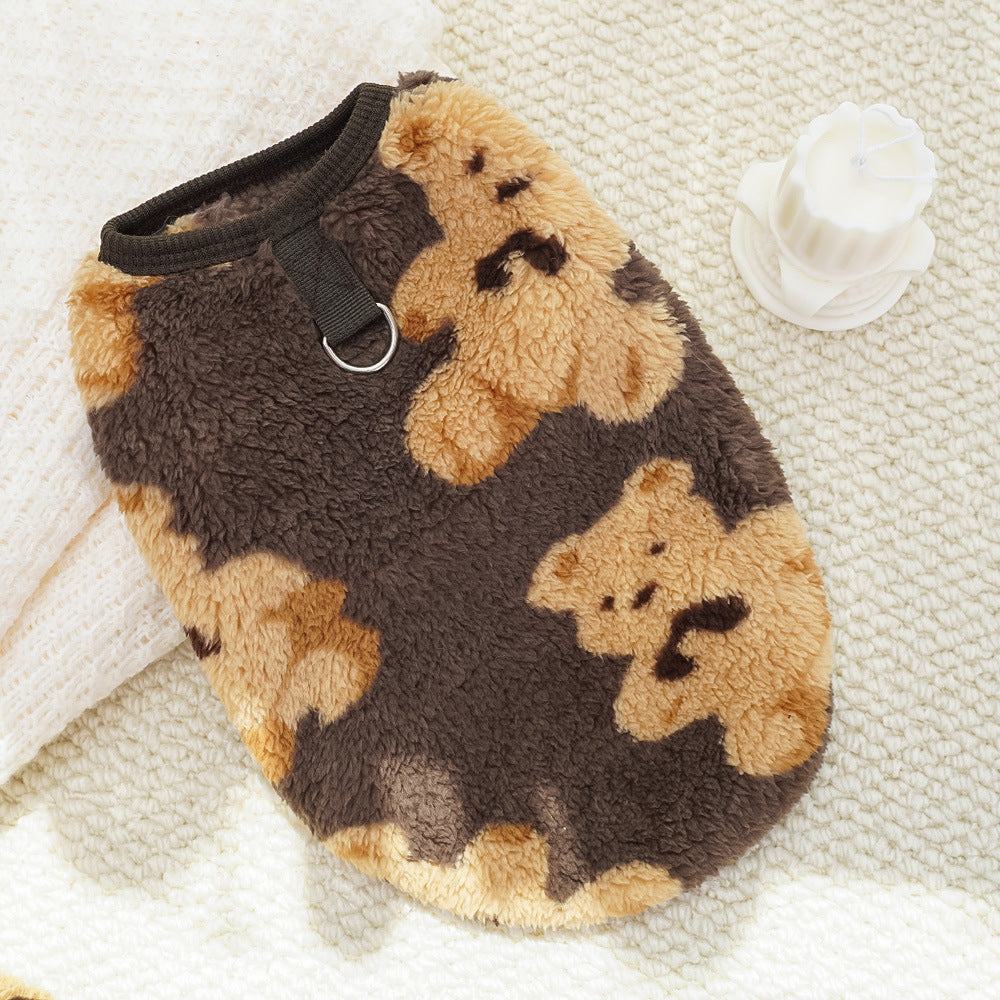 Cute Bear Series Pet Soft Warm Clothing - Small/Medium/Large Dog Outfit