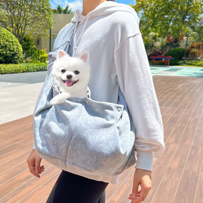 Warm Fall/Winter Pet Sling Carrier - Crossbody Travel Bag for Small Dogs & Cats