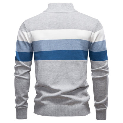 Quarter Zip Stand Collar Men’s Pullover