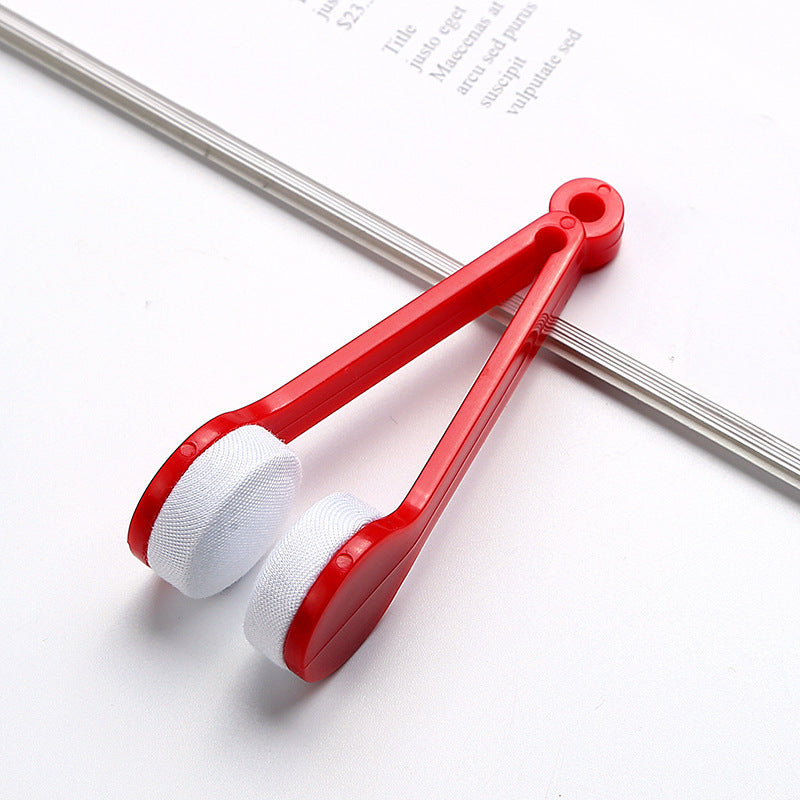 5 PCS Portable Eyeglasses Cleaner Clip - Mini Lens Cleaning Tool with Microfiber Pads for Sunglasses & Eyewear