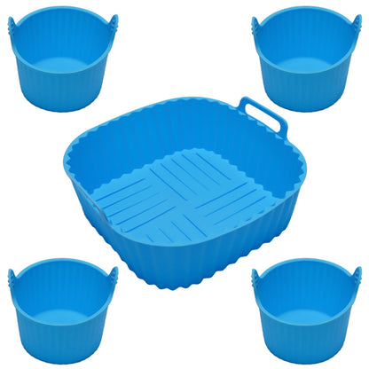 Muffin Cup Pudding Tart Cake Mold Air Fryer Silicone Baking Tray (Reusable)
