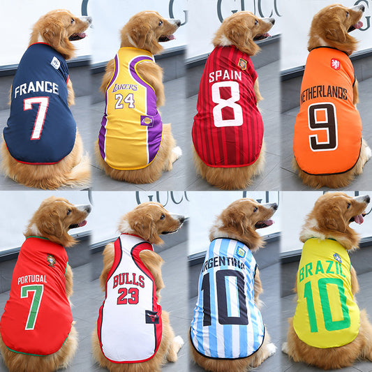 Dog Fan Jerseys (Soccer & Basketball Teams)