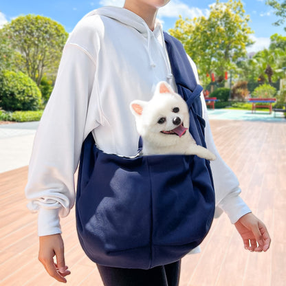 Warm Fall/Winter Pet Sling Carrier - Crossbody Travel Bag for Small Dogs & Cats