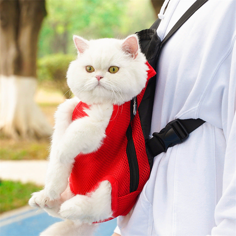 Pet Comfort Carrier Backpack- Adjustable Hands-Free Travel Bag for Cats & Dogs