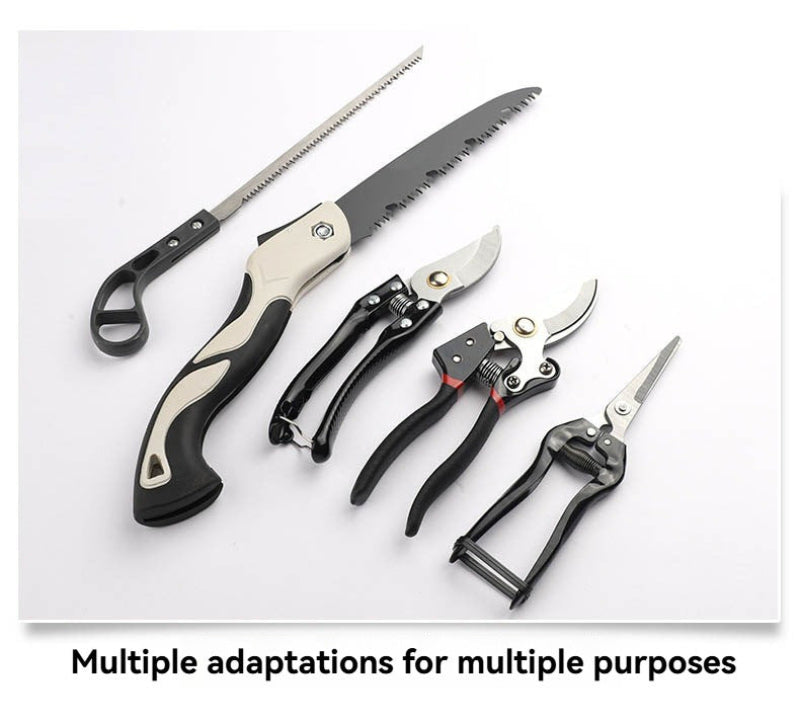 5-Piece SK-5 Steel Gardening Tool Set - Pruning Shears, Folding Saw & Garden Shears for Planting, Trimming & Yard Work
