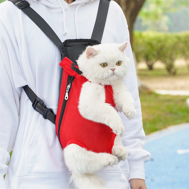 Pet Comfort Carrier Backpack- Adjustable Hands-Free Travel Bag for Cats & Dogs