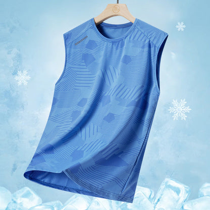 Men's Camo Print Quick-Dry Tank Top – Breathable Summer Sleeveless Shirt