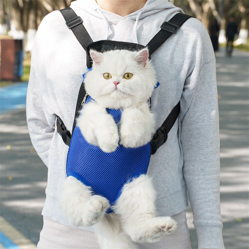 Pet Comfort Carrier Backpack- Adjustable Hands-Free Travel Bag for Cats & Dogs