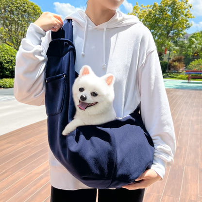 Warm Fall/Winter Pet Sling Carrier - Crossbody Travel Bag for Small Dogs & Cats