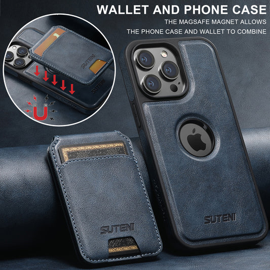 Suitable for iPhone 12/13/14/15/16 Series 2-in-1 MagSafe Magnetic Wireless Charging Card Holder Mobile Phone Case