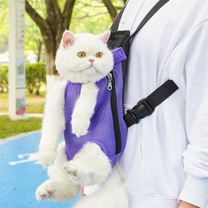 Pet Comfort Carrier Backpack- Adjustable Hands-Free Travel Bag for Cats & Dogs