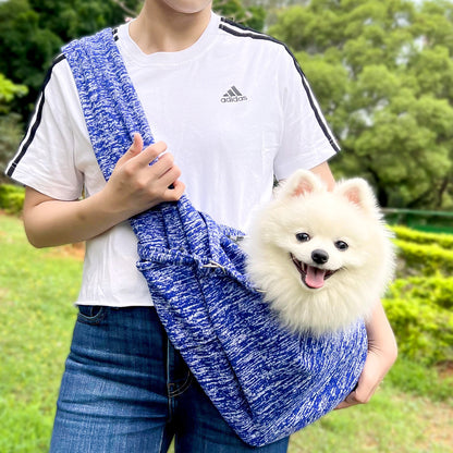 Warm Fall/Winter Pet Sling Carrier - Crossbody Travel Bag for Small Dogs & Cats