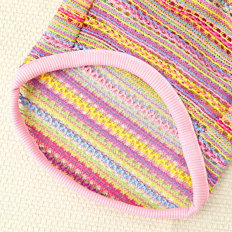 Summer Breeze Striped Pet Harness Shirt