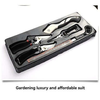 5-Piece SK-5 Steel Gardening Tool Set - Pruning Shears, Folding Saw & Garden Shears for Planting, Trimming & Yard Work