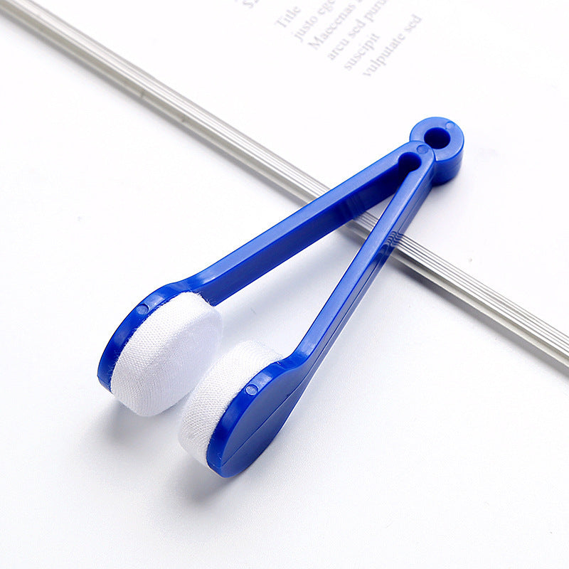 5 PCS Portable Eyeglasses Cleaner Clip - Mini Lens Cleaning Tool with Microfiber Pads for Sunglasses & Eyewear