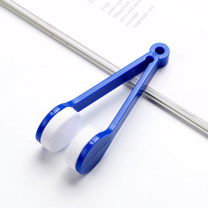 5 PCS Portable Eyeglasses Cleaner Clip - Mini Lens Cleaning Tool with Microfiber Pads for Sunglasses & Eyewear