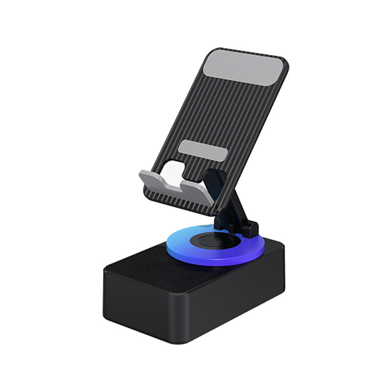 3-in-1 Foldable Phone Stand with Bluetooth Speaker & Built-in Power Bank