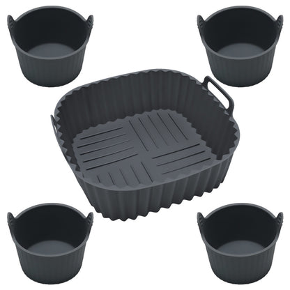 Muffin Cup Pudding Tart Cake Mold Air Fryer Silicone Baking Tray (Reusable)