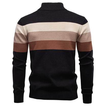 Quarter Zip Stand Collar Men’s Pullover