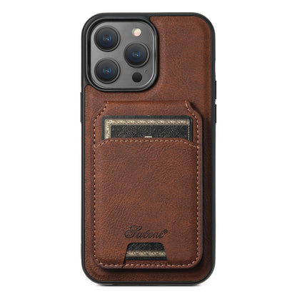 Suitable for iPhone 13/14/15/16 Series Magnetic Card Bag + Phone Case  Support MagSafe Wireless Charging