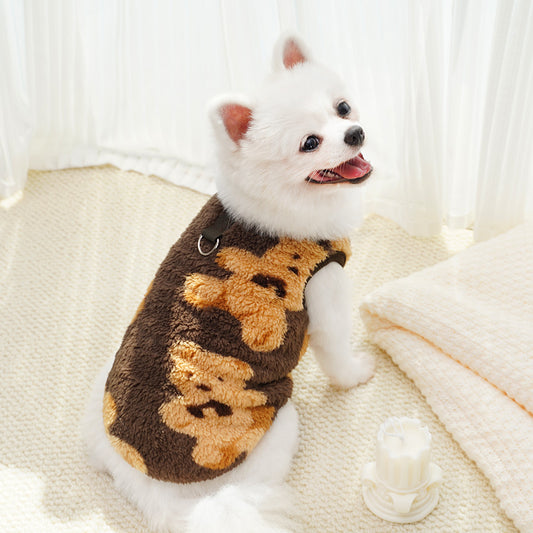 Cute Bear Series Pet Soft Warm Clothing - Small/Medium/Large Dog Outfit