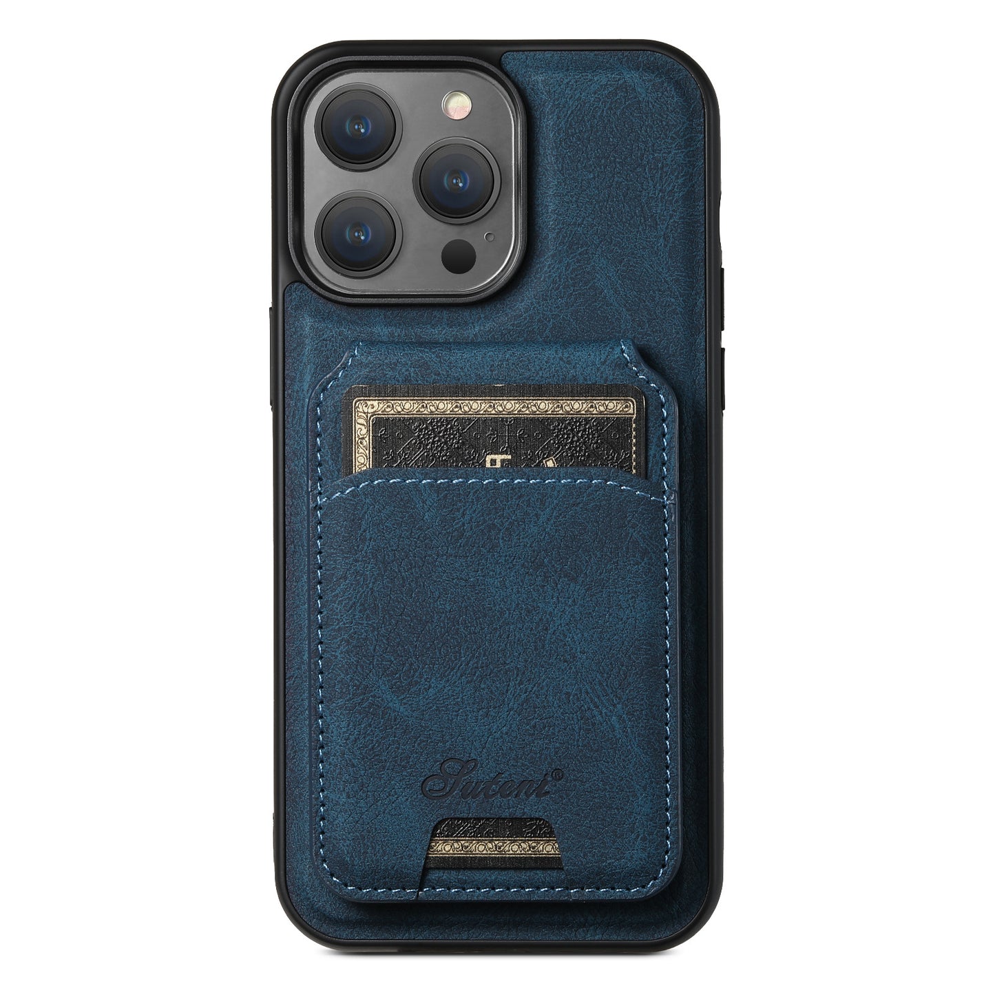 Suitable for iPhone 13/14/15/16 Series Magnetic Card Bag + Phone Case  Support MagSafe Wireless Charging