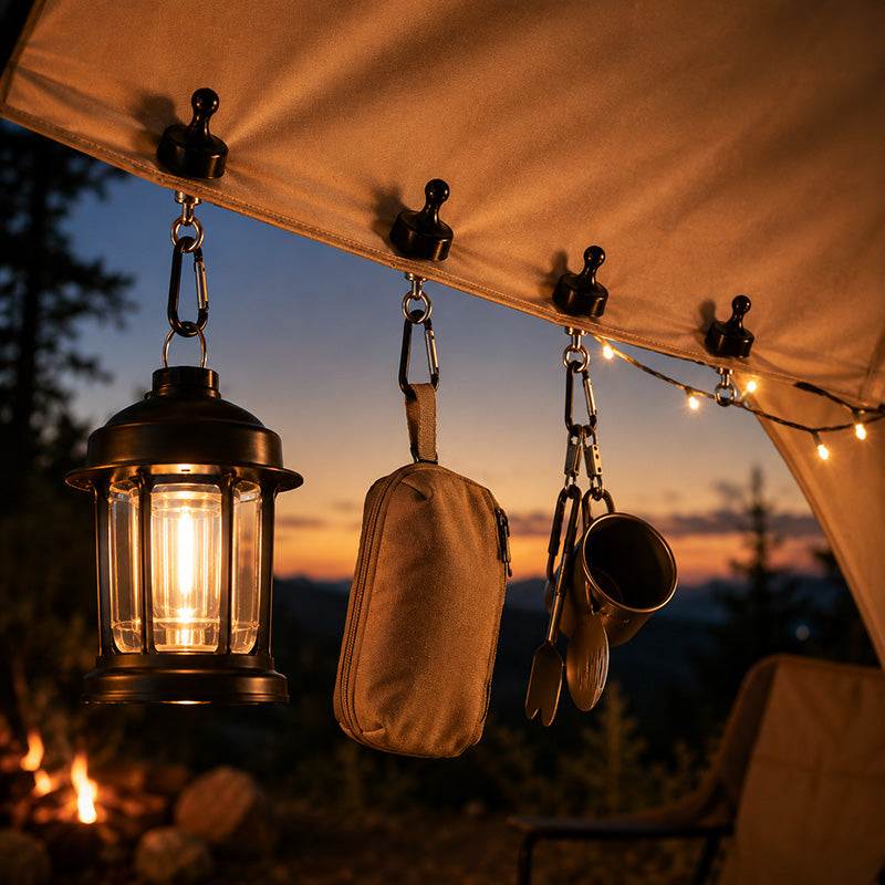 Heavy-Duty Magnetic Hooks for Camping & RV