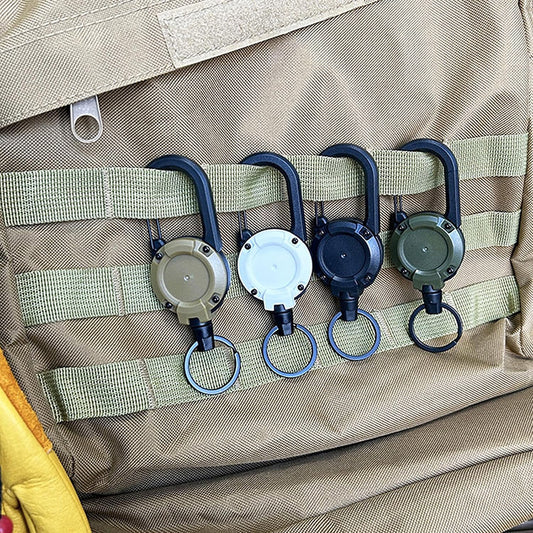Heavy-Duty Retractable Keychain for Outdoor Gear