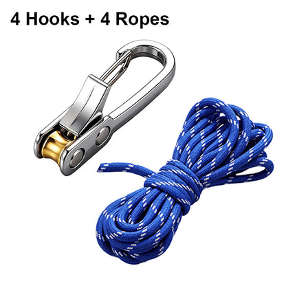 Self-Locking Camping Rope Tensioner Hook