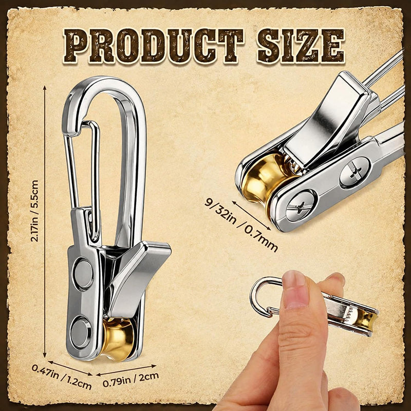 Self-Locking Camping Rope Tensioner Hook