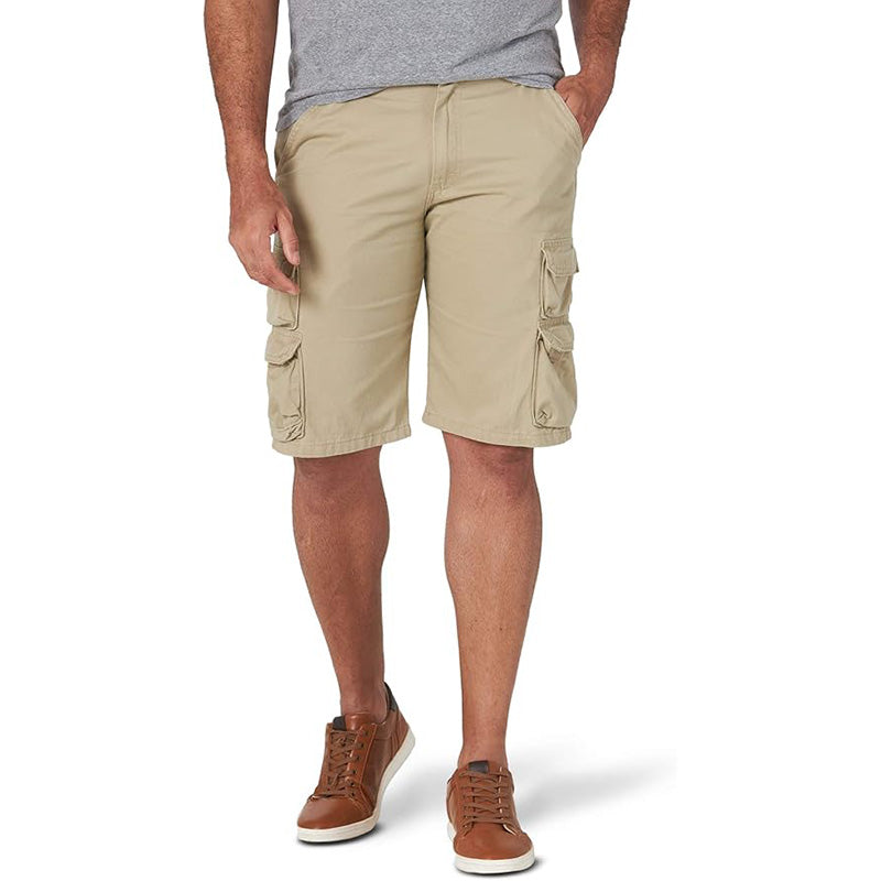 Men’s Premium 100% Cotton Cargo Shorts, 9 Pockets Design Outdoor Casual Daily Wear