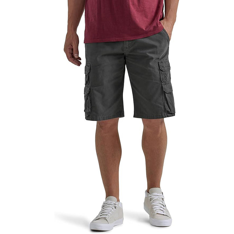 Men’s Premium 100% Cotton Cargo Shorts, 9 Pockets Design Outdoor Casual Daily Wear