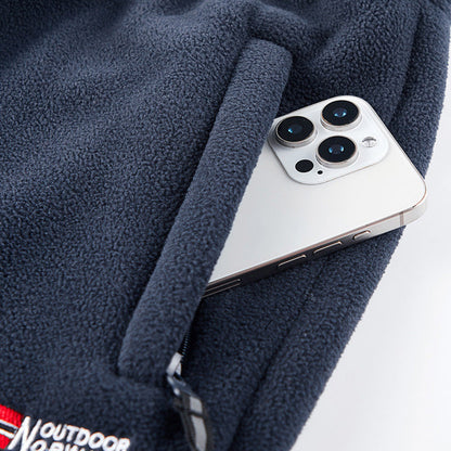 Unisex Fleece-Lined Straight-Leg Pants