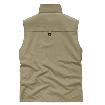 Men’s Lightweight Utility Vest with Secure Zip Pockets
