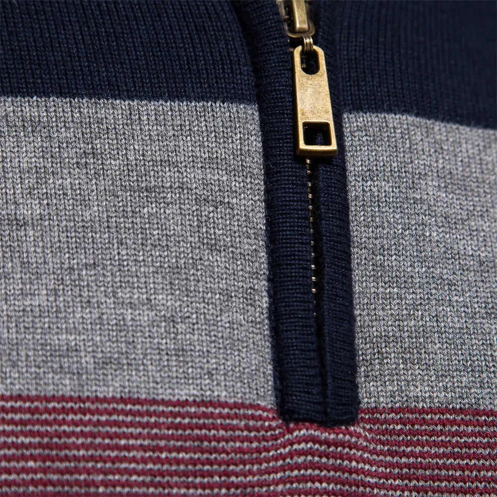 Quarter Zip Stand Collar Men’s Pullover