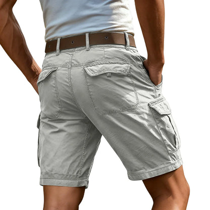 Men's Fashion High Waisted Workwear Shorts Summer Casual Sport Multi-Pocket