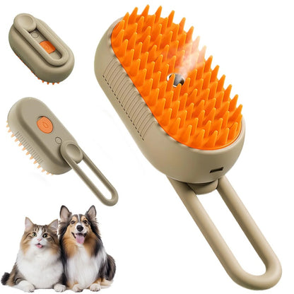 Quick & Easy Steamy Pet Hair Remover Grooming Comb