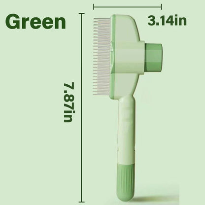 Self-Cleaning Pet Flea Comb & Grooming Brush