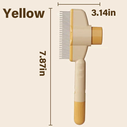 Self-Cleaning Pet Flea Comb & Grooming Brush
