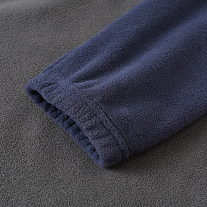 Men's Quarter-Zip Fleece Pullover with Sleeve Pocket